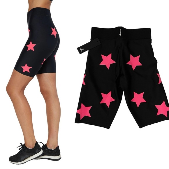Ultracor LUX KNOCKOUT AERO SHORT  NERO/NEON PINK XS biker bike shorts - Picture 1 of 9